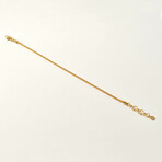 Gold Vermeil Box Chain Bracelet