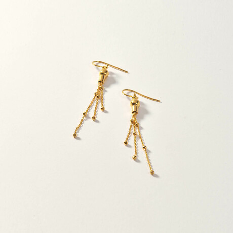 Gold Vermeil Fireworks Dangle Earring