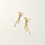 Gold Vermeil Fireworks Dangle Earring