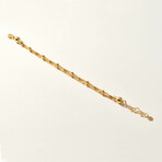 Gold Vermeil Triple Layered Chain Bracelet