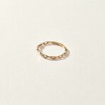 14K Gold Reverse Chain Ring (Ring Size: 5)