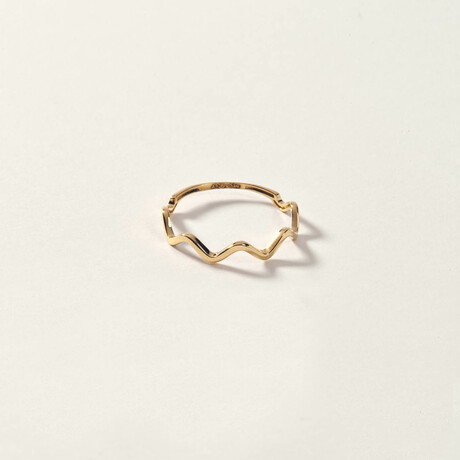 14K Gold Pulse Ring (Ring Size: 5)