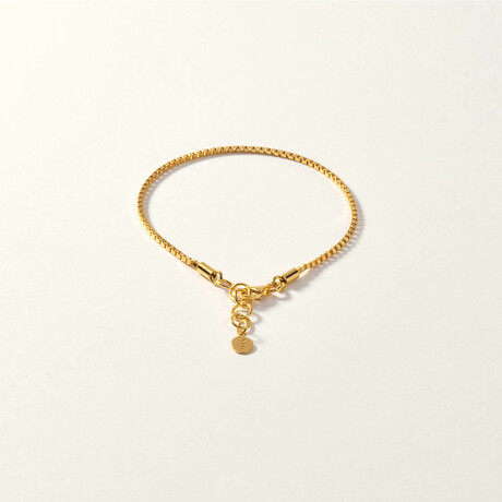 Gold Vermeil Box Chain Bracelet