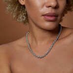 Sterling Silver Rope Necklace