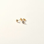 14K Gold Large Stud