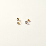 14K Gold Large Stud