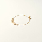 14K Gold Coin Bracelet