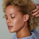 14K Gold Ruby Chain Drop Earring