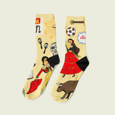 Spain Socks V1 // 1 Pair