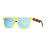 Men's Zeke Polarized Sunglasses // Matte Lime Green