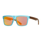 Men's Zeke Polarized Sunglasses // Matte Aqua