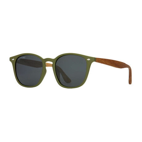 Unisex Gridley Polarized Sunglasses // Matte Olive Green