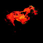 Multi-Crystal Franklinite + Willemite On Calcite Stone