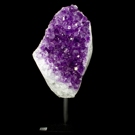 Amethyst with Calcite // Stand Mounted