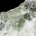 Cubic Flourite Crystal Cluster Formation // Clear Light Green // Large
