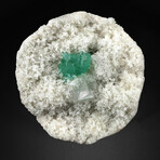 Terminated Marshy Apophyllite + Calcite On White Chalcedony