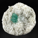 Terminated Marshy Apophyllite + Calcite On White Chalcedony