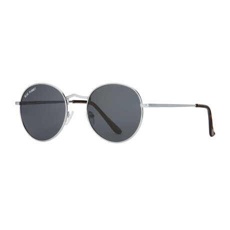 Unisex Ash Polarized Sunglasses // Matte Silver