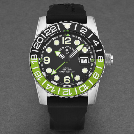 Zeno Airplane Diver GMT Automatic // 6349GMT-3-A1-8 // New