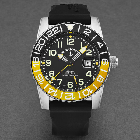 Zeno Airplane Diver GMT Automatic // 6349GMT-12-A1-9
