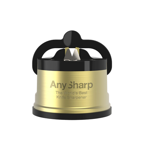 AnySharp Pro Chef Knife Sharpener // Brass