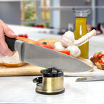 AnySharp Pro Chef Knife Sharpener // Brass