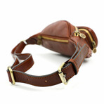 Independent People // Leather Belly Bag // Cognac Brown