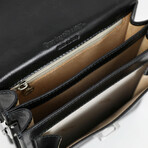 Walden // Small Leather Briefcase // Black