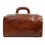 David Copperfield // Small Leather Doctor Bag // Brown + Red