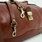David Copperfield // Small Leather Doctor Bag // Brown + Red