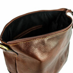 Autumn Leaves // Leather Toiletry Bag // Brown (Brown)