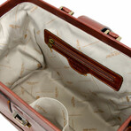 David Copperfield // Small Leather Doctor Bag // Brown + Red