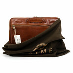 Brave New World // Leather Briefcase // Cognac Brown