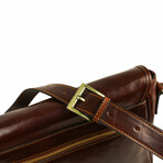 The Stranger // Leather Messenger Bag // Brown