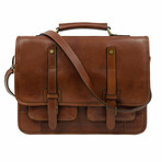 A Midsummer Night's Dream // Leather Briefcase Backpack // Cognac Brown (Cognac Brown)