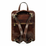 Clarissa // Leather Backpack // Brown