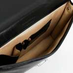 The Sound of the Mountain // Leather Briefcase // Black