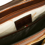 The Stranger // Leather Messenger Bag // Brown