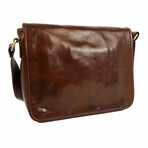 The Stranger // Leather Messenger Bag // Brown