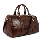 The Ambassadors // Small Leather Overnight Bag // Brown (Brown)