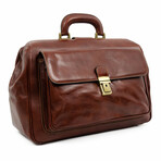 The Pursuit of Love // Leather Doctor Bag // Brown (Brown)