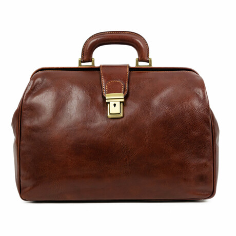 The Pursuit of Love // Leather Doctor Bag // Brown (Brown)