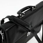 The Sound of the Mountain // Leather Briefcase // Black