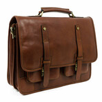 A Midsummer Night's Dream // Leather Briefcase Backpack // Cognac Brown (Cognac Brown)