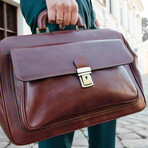 The Pursuit of Love // Leather Doctor Bag // Brown (Brown)