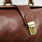 The Pursuit of Love // Leather Doctor Bag // Brown (Brown)