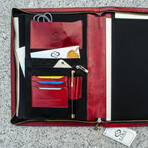 Candide // Leather Documents Folder // Red