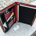 Candide // Leather Documents Folder // Red