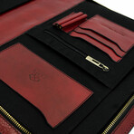 Candide // Leather Documents Folder // Red