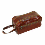 All The Kings Men // Leather Toiletry Bag // Brown